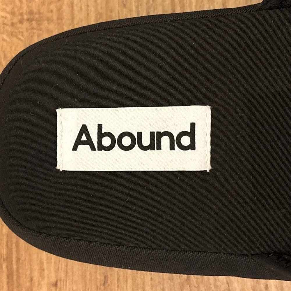 ABOUND Fabric Slide Sandal Black Men Size Small 7-8 Athletic Lounge Comfort
